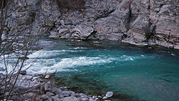 istock Mountain Rapid Rocky River on Cold Autumn Afternoon 2207971962