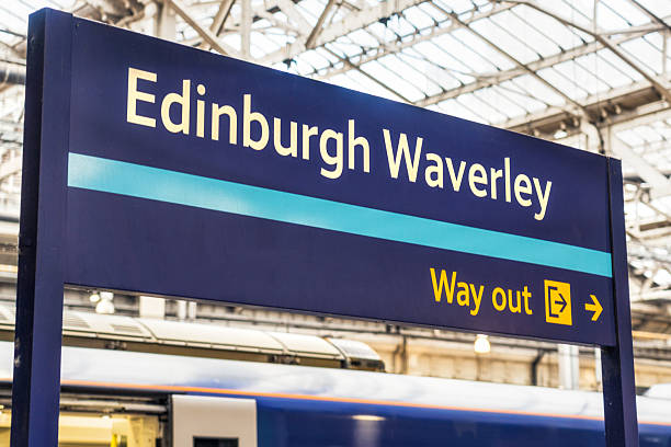 istock Edinburgh Waverley train station sign 2207974131