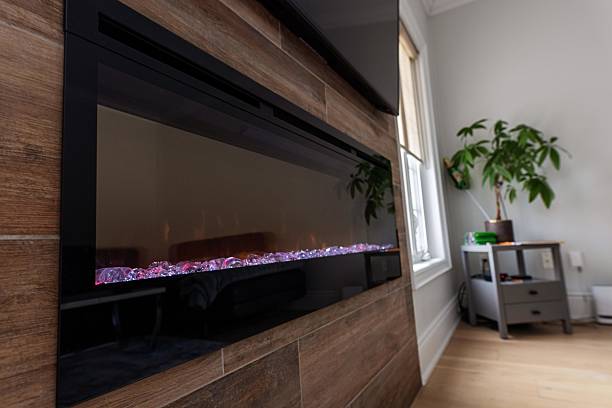 Modern Electric Fireplace in a Cozy Living Space