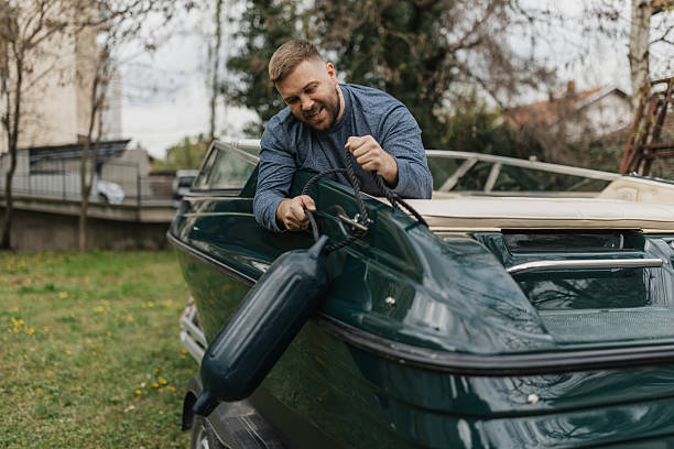 istock Man Rechecking Equipment on a Boat 2208003940
