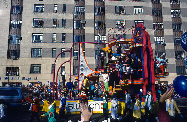 New York City, USA – November 27, 1986: Macy's Thanksgiving Day Parade, 35mm - Kodachrome. Float.