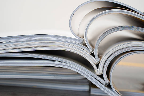 istock Magazines publication Newspaper and journal books: background and catalog design; article magazine press; newspaper media book knowledge; document advertising datum textbook 2208028656