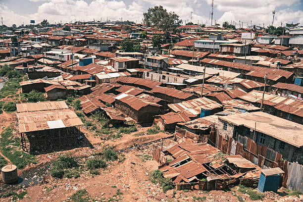 many poor houses in slums with high population density. The concept of poverty in third World countries. There are many poor houses in slums with high population density. The concept of poverty in third World countries. poverty mexico environment slum stock pictures, royalty-free photos & images