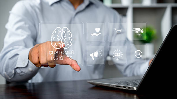 istock Customer insight marketing concept. Deep understanding of customers, behaviors and needs. Using customer insight to build strong customer relationship and increase loyalty. 2208046938