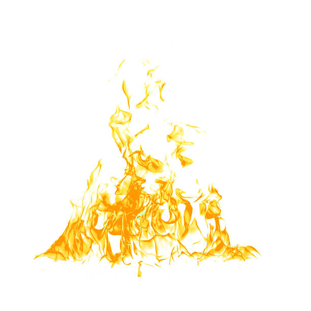 istock Abstract flames collection isolated on white background. Burning effect. Flames in the night sky. 2208050734