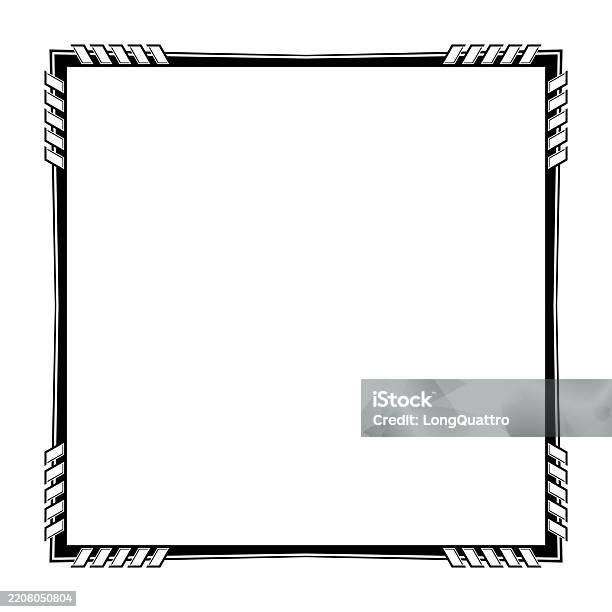 Square Design Car Graphics Car Decals Square Frame Stock Illustration - Download Image Now - Auto ...