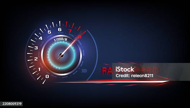 Speedometer Speed Fast Image Speed Motion Background With Fast Speedometer Car Racing Velocity ...