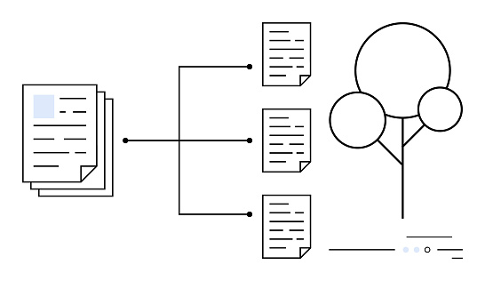 Document Tree Desing Examples Document Management And Organization Process With Structured Tree ...