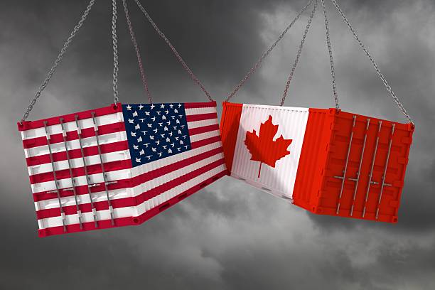 istock US tariff on Canada product import trade war cargo shipping container 2208060671