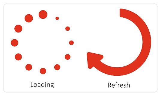 Loading And Refresh Stock Illustration - Download Image Now ...