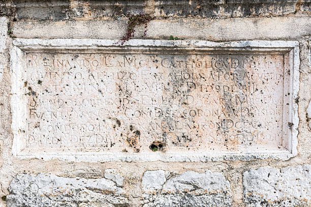 istock Tordesillas Royal Palace Inscription stone. 2208065734