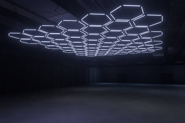 istock Empty hall exhibition centre.The backdrop for exhibition stands,booth,market,trade show.Conversation for activity,meeting.Arena for entertainment,event,sports.Indoor for Display,showroom.3d render. 2208068309