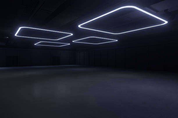 istock Empty hall exhibition centre.The backdrop for exhibition stands,booth,market,trade show.Conversation for activity,meeting.Arena for entertainment,event,sports.Indoor for Display,showroom.3d render. 2208068704
