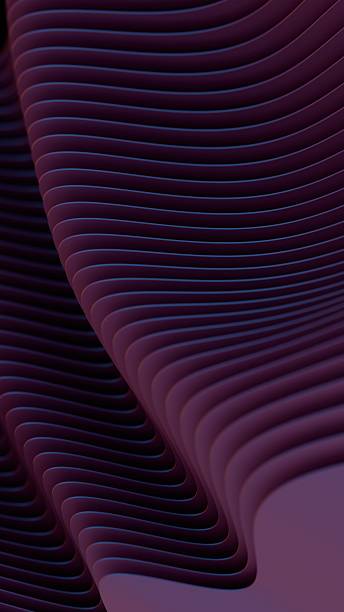 istock Flowing layered lines in purple and teal create a smooth, modern wave design with fluid curves and gradient transitions, evoking a minimal and futuristic aesthetic. 2208068979