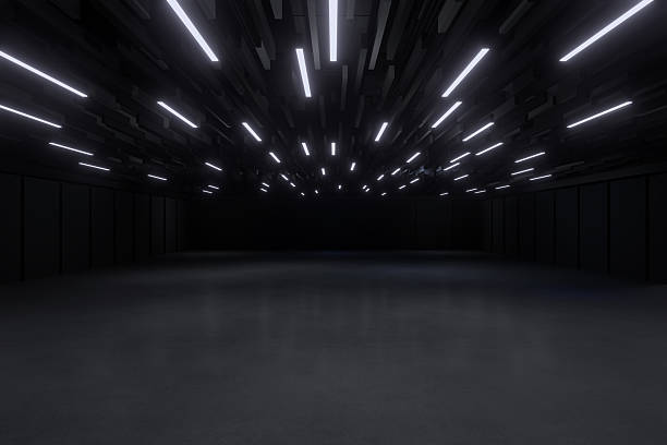 istock Empty hall exhibition centre.The backdrop for exhibition stands,booth,market,trade show.Conversation for activity,meeting.Arena for entertainment,event,sports.Indoor for Display,showroom.3d render. 2208069107