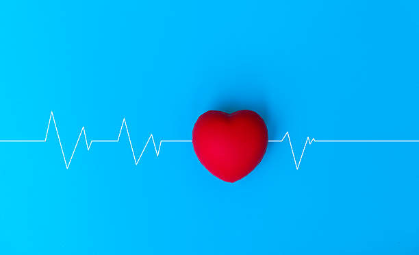 istock Red heart on heart rhythm background 2208072784