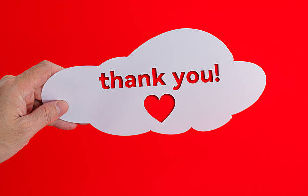 istock Speech bubble with thank you and heart shape 2208072915