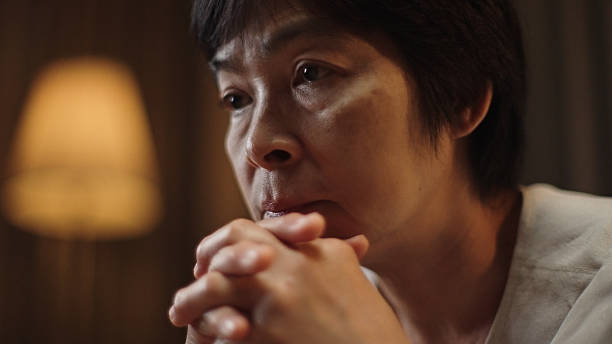 istock Mature woman stressing at night. 2208078770