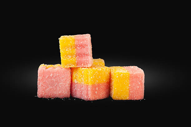 istock Marmalade isolated on black. Multicolored jelly candies. Sweets for everyone 2208080283