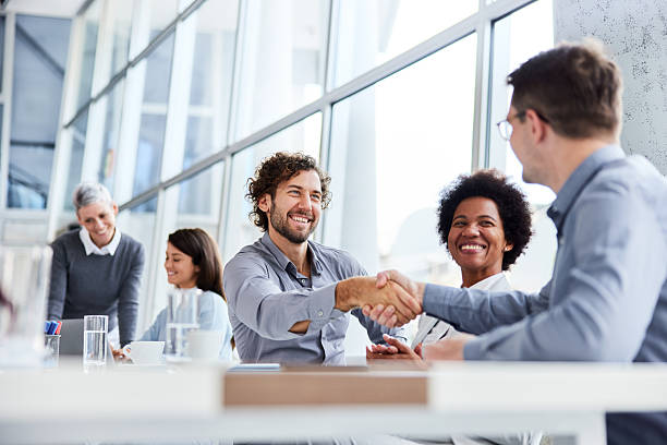 istock Successful business deal in the office! 2208080609