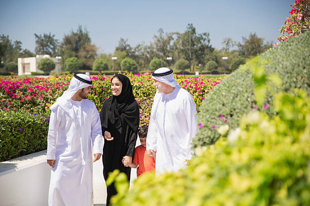 istock Three Generation Arab Family Enjoying at Park 2208088290