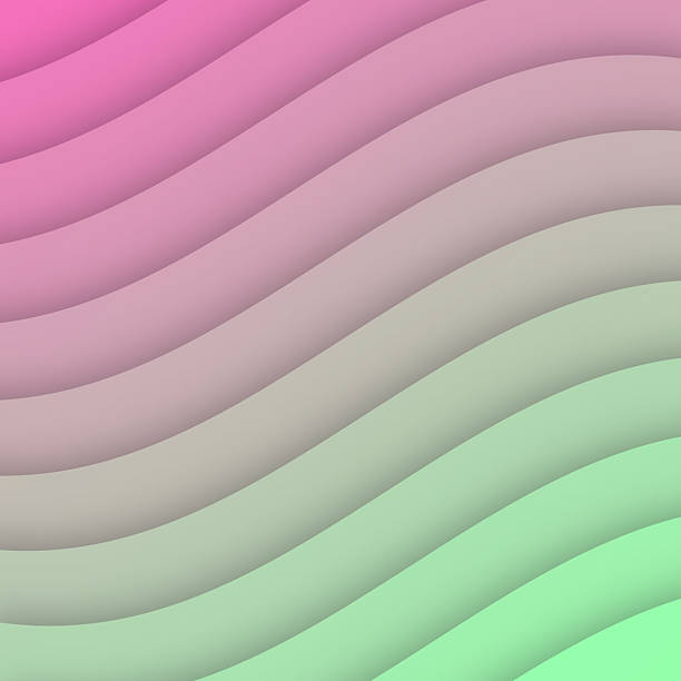 istock Pink abstract wave shapes - Paper cut background - Trendy 3D design 2208089348