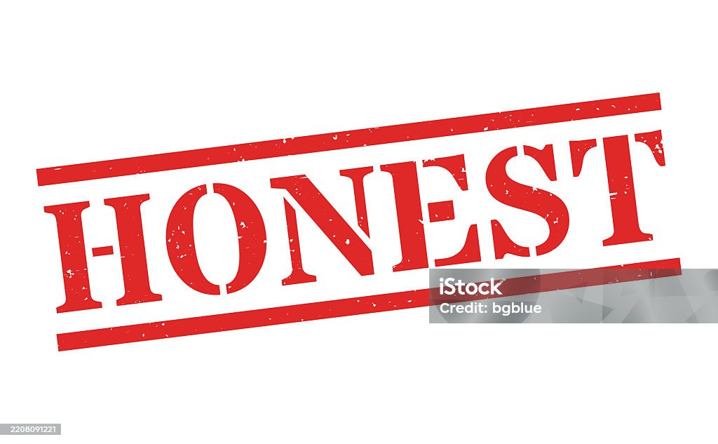 Honest Ribbon Honest Red Rubber Stamp On Blank Background Stock Illustration ...