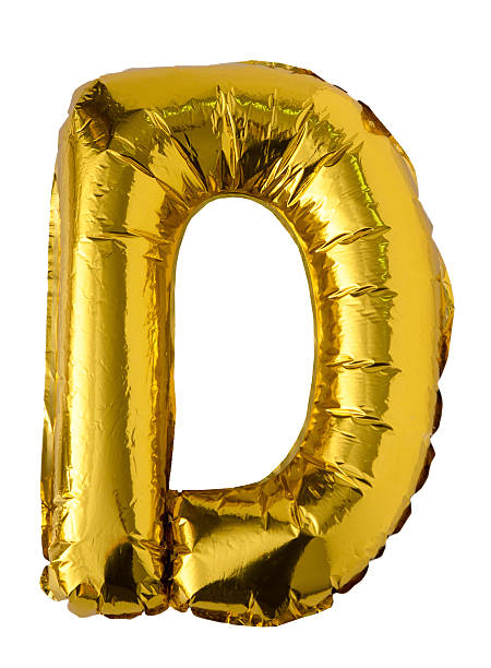 istock Gold Foil Balloon Letter D isolated 2208094411