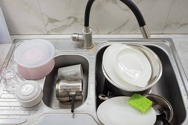 istock Dirty dishes are in the sink 2208097229