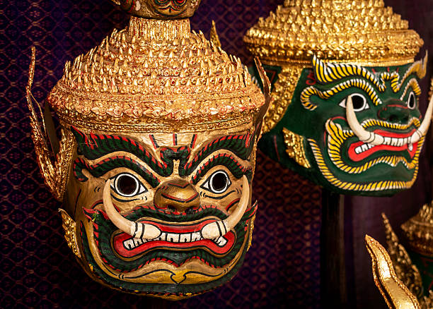 istock traditional Lakhon Khol Khmer Masks on display in cambodia 2208098367