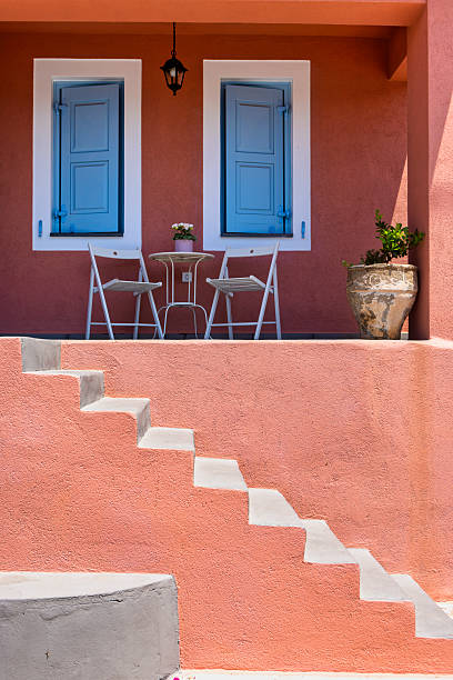istock A charming pink-walled house in Assos, Kefalonia. 2208099033