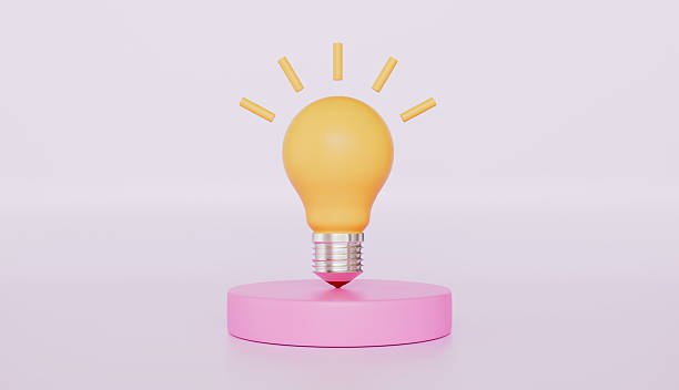 istock Light bulb on the stand, Brainstorming Development, Business Startup, Glass Lightbulb 2208107174