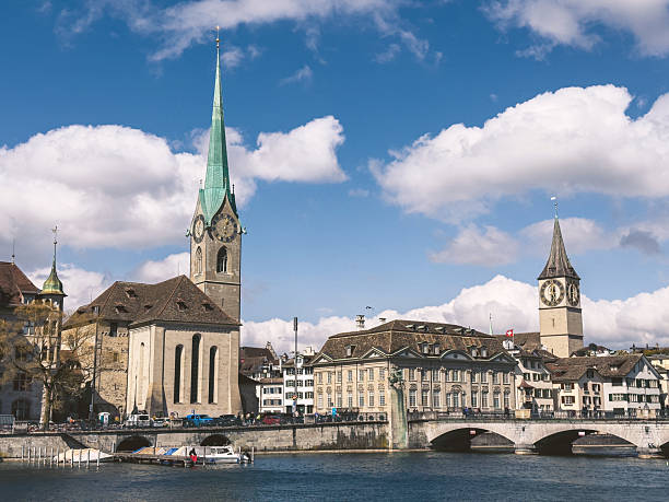 istock Historic Zurich Skyline with Iconic Churches and River 2208107395