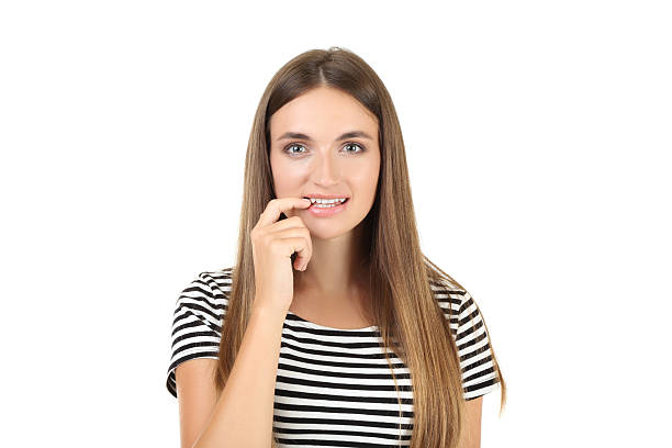 istock Young woman isolated on white background 2208107971