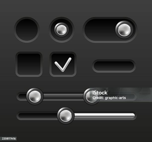 Selection Button User Interface Design Elements Toggle Button Radio Button And Checkbox ...