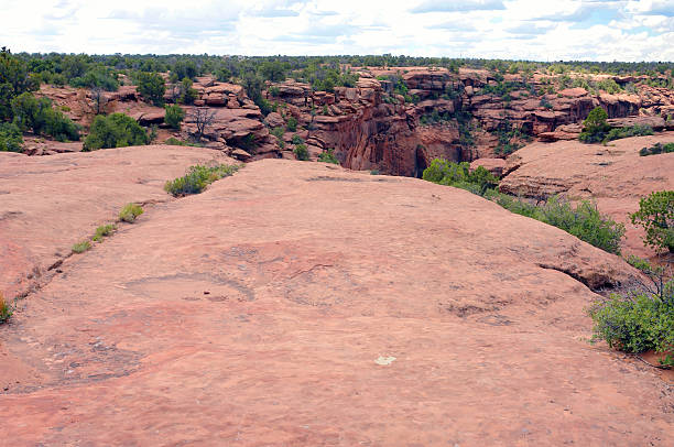 Surrounding terrain cliffs, and Valley near The entrance or beginning of the Canyon De Chelly Navajo Nation