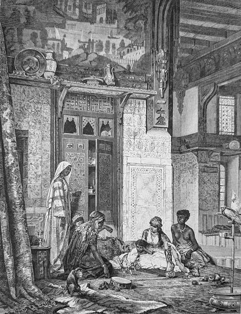 istock In the Caliph's harem, happy family get together 2208124220