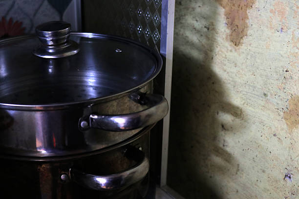 Photo of a pan for cooking or boiling food in the kitchen