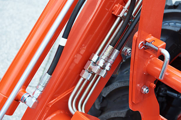 istock Hoses of hydraulic machine 2208142256