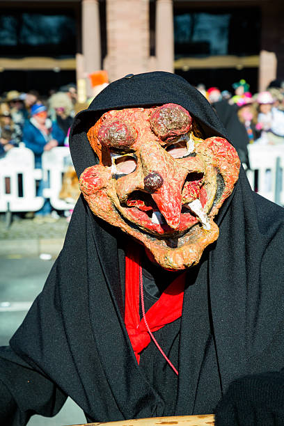istock Baba Yaga. Carnival costume of Baba Yaga. 2208146512