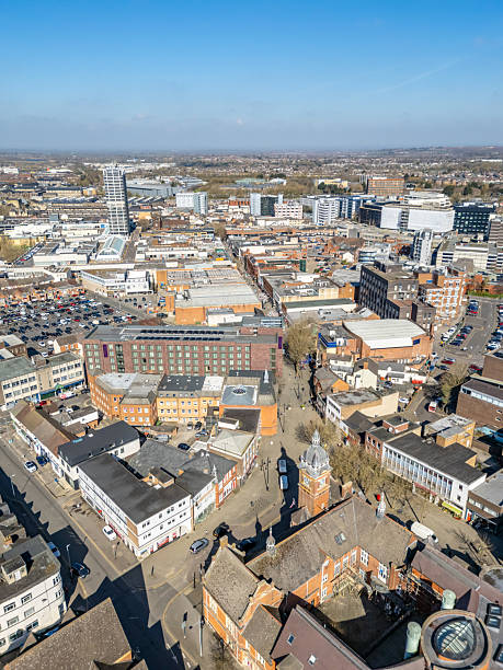 istock Shops and businesses in central Swindon 2208148013