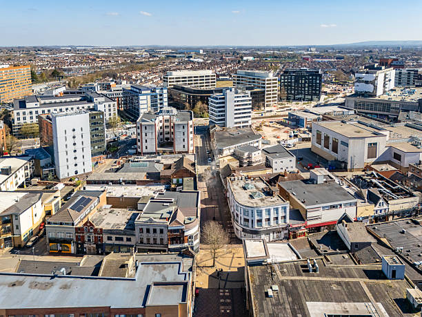 istock Shops and businesses in central Swindon 2208148152