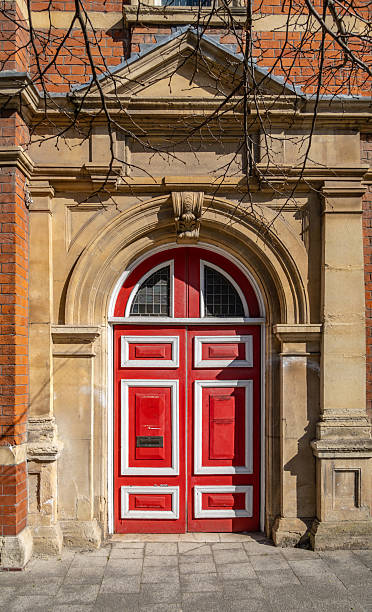 istock Old red door in Swindon centre 2208148399