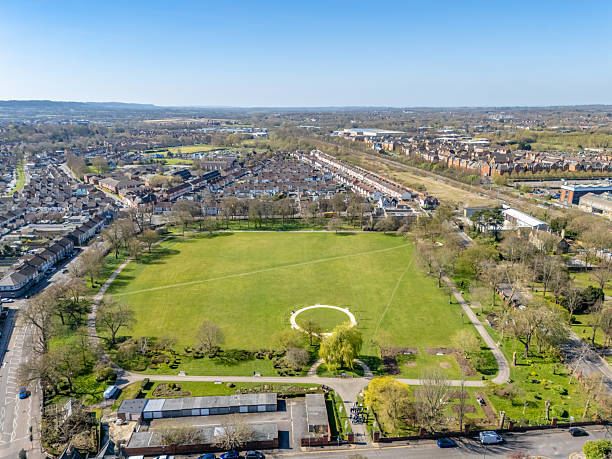 istock Aerial view over The Park in Swindon 2208148589