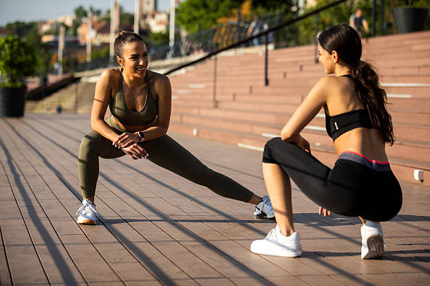 istock Friends doing warm up for the jogging 2208155123