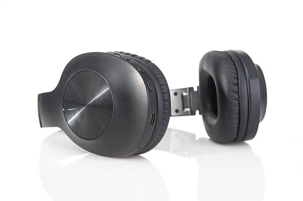 istock Wireless headphones close up isolated on a white background 2208160091