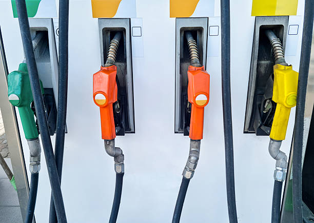 Getting refueled by a petrol pistol