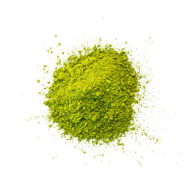 istock Pile of powdered matcha tea isolated on white background. 2208166165