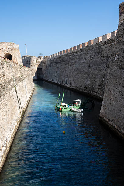 istock Dredging work in the Ceuta navigable moat in Spain. 2208169355