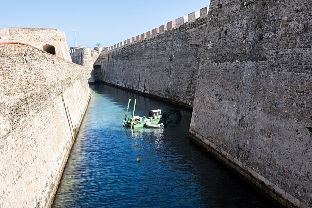 istock Dredging work in the Ceuta navigable moat in Spain. 2208169356